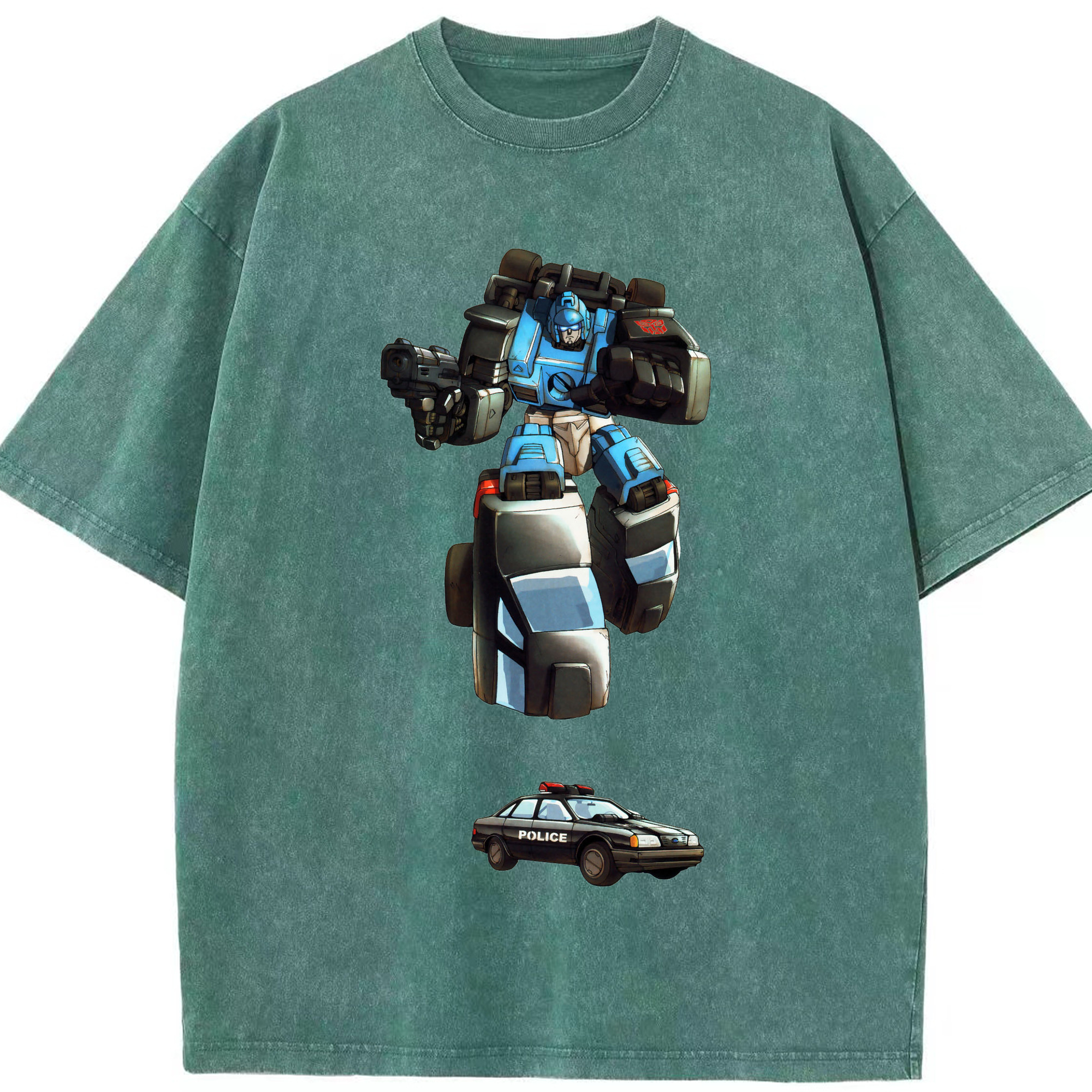 （画像用）  綿100% ヴィンテージ風 半袖Tシャツ（フロントプリント）